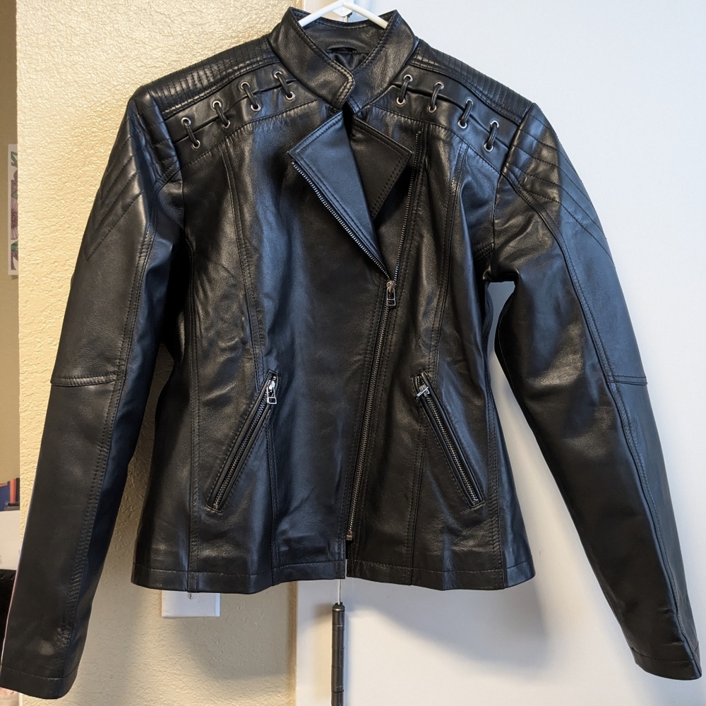 Genuine Leather Moto Jacket
